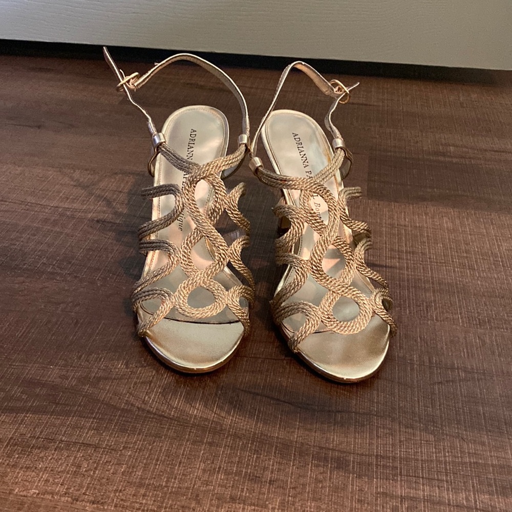 Gold Adrianna Pappell Heels